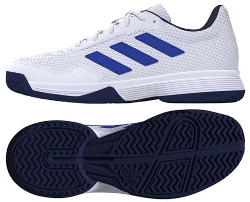 adidas Unisex Kinder Gamespec Kids Tennis Shoes Tennisschuhe, FTWR White/Lucid Blue/Dark Blue