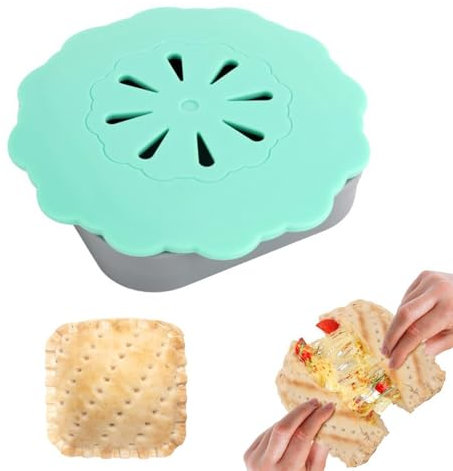 Qumiuu Stampo per sandwich, taglierina e sigillatura, stampo per panini, stampo antiaderente per panini, stampo per toast, stampo per panini, stampo per pane, stampi per torte, pressa per biscotti per