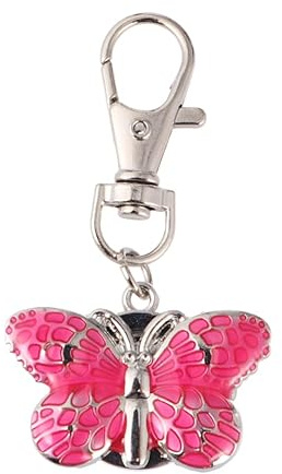 OATIPHO Montre De Poche À Quartz Porte-Clés Cadran Ronde À Gros Chiffres pour Lecture Facile Porte-Clés Montre Suspendue Portable pour Femme Fille Étudiantes 3.80 X 2.50 X 1.50 Cm