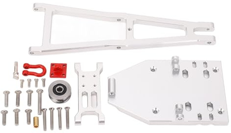 Fabater Ensemble de Sauvetage à Double Stent de Treuil RC à L'échelle 1/10, Kit de Construction de Camion et de Remorquage RC, Kit de Dépannage de Bras de Grue de Dépanneuse de Sauvetage
