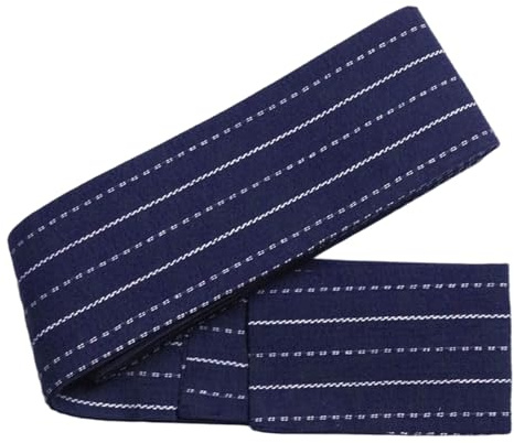 Licsaliwe Cinturón de kimono de 4 m de largo estilo obi tradicional cómodo de algodón para festivales ceremonias y cosplay.