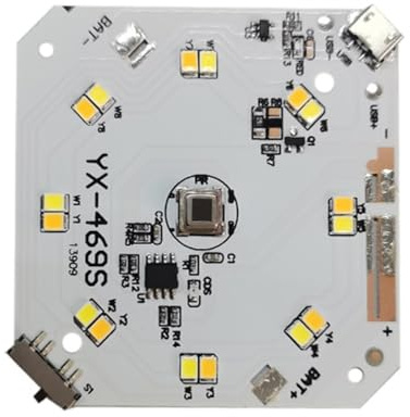 Zkydhbd Placa de lámpara infrarroja con sensores de movimiento LED, tablero de luz nocturna, recargable por USB, detección para módulo de sensores de dormitorio y pasillo