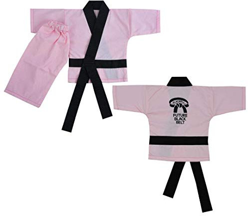 Playwell Kampfsport Geschenke Rosa Baby Mädchen Karate Uniform (Kleinkind Anzug (6-12 Monate