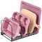 Toplife Support pour Plats de Four avec 10 Compartiment, Plateaux et Planches à Découper en Métal pour Plaques de Pâtisserie Range Couvercle Compact Rangement Cuisine Peu Encombrant pour Ustensiles