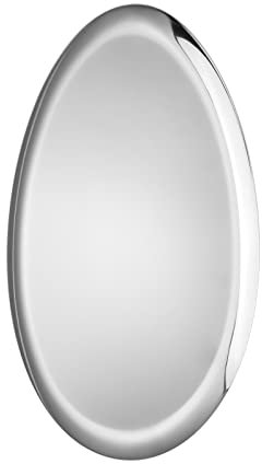 Olive Shaped Large Silver Stainless Steel Tray - Versatile Organiser for Jewellery, Makeup, Candles & Display - Ideal for Dressing Tables, Coffee Tables & Champagne tray - Spacious 32cm x 24cm