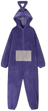 Cutecool Pijama De Mujer Teletubbies Adultos Mono Neutro Ropa Animal Papel Juego De Roles Hogar Fiesta - Morado - L