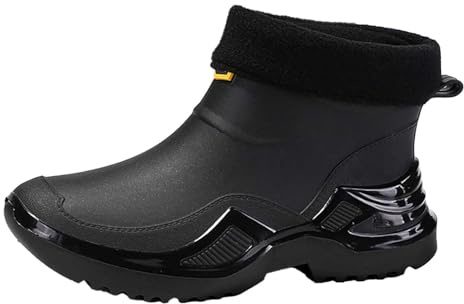 Chaussure Cuisine Homme Femme Bottes Antidérapantes Imperméables Protection contre les claboussures pour Extérieur de sécurité Industrie jardin décontractées Idéales la saison pluie