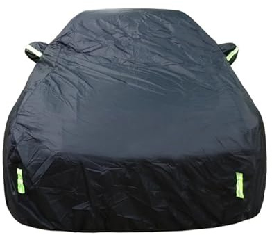 Vattentät Bilöverdrag Universella SUV/Sedan Heltäckande Bilskydd Utomhus Vattentätt Sol Regn Snöskydd UV Blixtlåsdesign Svart S-XXL Bilskydd(SUV-YL-4.85X1.9X1.8M)