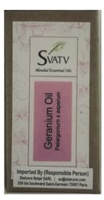 SVATV Geranium (Pelargonium asperum) Essential Oil | Essential Oil for Diffuser, Home Fragrance & DIY Use | Floral Aroma | 10 ml