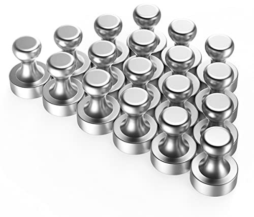 TRAYBRAY 18 Stück Magnete, N52 Metall Magneten 12 x 16mm - Edelstahl Kegelmagnete Kühlschrank Magnete für Magnettafel, Whiteboard, Pinnwand