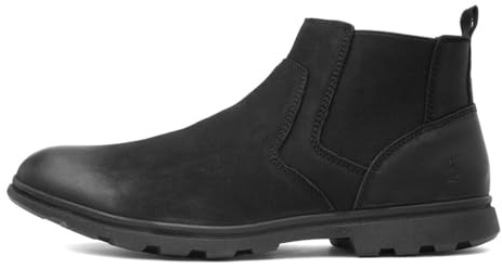 Hush Puppies Men's Tyrone Chelsea Boot, Black, 6 UK