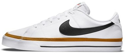 Nike Men's Court Legacy Shoes, White/Black-Desert Ochre, 9