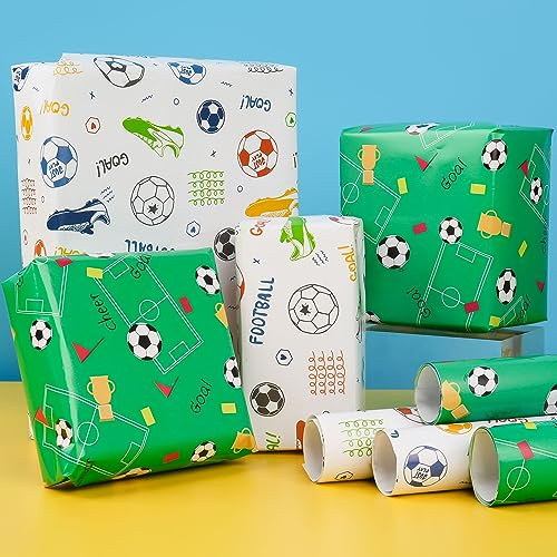 Birthday Gift Wrapping Paper, Kraft Paper Print with Dots Star, Suitable for Birthday, Party, Wedding, Festival Gift Decorations