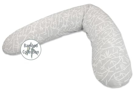 Theraline Coussin d'allaitement avec housse - Garnissage en épeautre - Collection Bamboo - 513019802