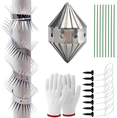 Marderabwehr für Fallrohre,100 cm Marderabwehr Fallrohr Marderabwehrgürtel für Fallrohre Edelstahl Marderabwehr Dachrinne Marderabwehrgürtel Häuser, Fallrohre an Häusern, Dachrinnen und Bäume