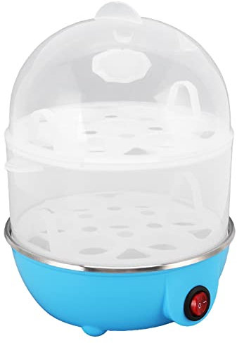 Hervidor De Huevos Casero Pp, Hervidor De Huevos Casero De Acero Inoxidable 350W 2 Capas 14 Piezas De Huevos A La Vez Apagado Automático Hervidor De Huevos Safele Pp Con Taza