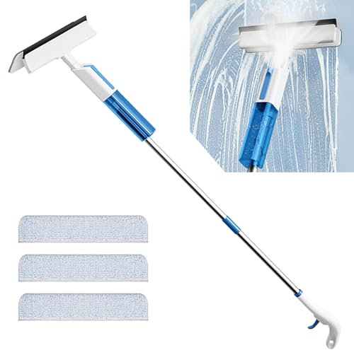 All Purpose Window Cleaning Squeegee Kit, Shower Squeegee for Shower Doors with Spray, Window Washing Equipment for Outdoor Windows, Shower squeegee for glass doors