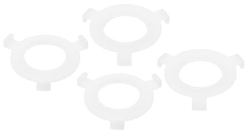 PATIKIL Anillo Adaptador de Pantalla de Lámpara E27 a E14 Paquete de 4 Anillos Convertidores Reductores de Sujeción de Pantalla de Lámpara Blanco