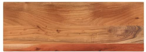 vidaXL Tischplatte, Holzplatte Rechteckig, Massivholzplatte für Bartisch Beistelltisch Esstisch, Ersatztischplatte, 70x40x2,5cm Akazienholz