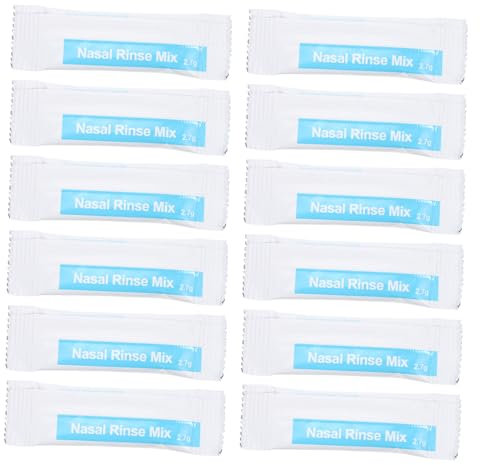 FOMIYES Bustine Sale Per Lavaggio Nasale Istantaneo 2.7g x 40 Pacchetti Miscela Salina Per Pulizia Nasale Adatta Per Adulti e Ragazzo Ragazza Soluzione Salina Per Uso Quotidiano e Domestico