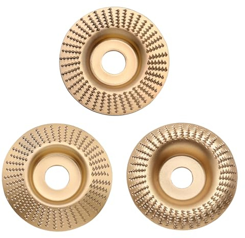3 Pièces Meule À Bois Disque Rotatif Ponçage Sculpture Outils Abrasifs Pour Épluchage Du Meulage Sculpture Angle Polissage