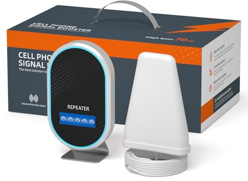 Amplificatore Segnale Cellulare per casa e ufficio, 5G 4G LTE banda 1/3/7/8/20 Ripetitore Segnale Cellulare Amplificatore di ricezione per tutti gli operatori italiano per Wind Tre,TIM,Iliad