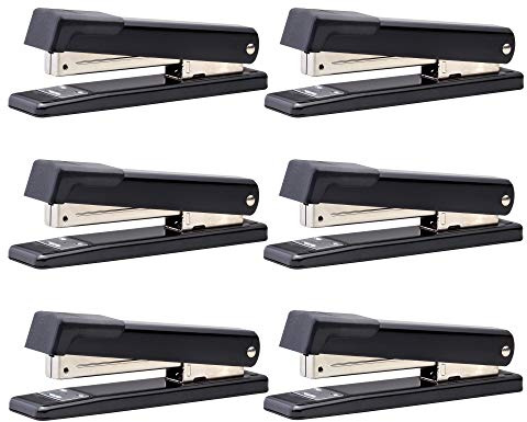 BOSTITCH Classic Metal Desktop Stapler, 6-Pack (B515-BLK-6PK)