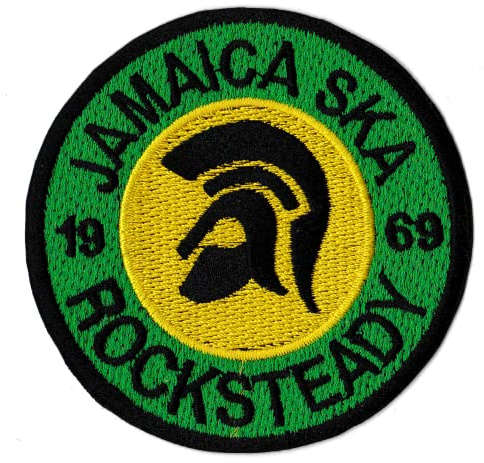 Patche écusson Ska Rocksteady Rasta Skinhead musique Jamaïque patch