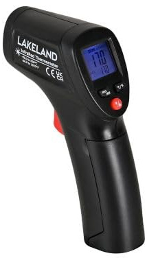 Lakeland Infrared Battery-Powered Thermometer - Easy To Read Screen Auto Power Off Setting