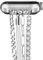 VISOOM Kompatibel für Apple Watch Armband 38mm 40mm 41mm, Frauen Dressy Kette Slim Metallarmband für iWatch Bänder Serie 9 8 7 6 5 4 3 2 1 SE SE2 Bling Schmuck Ersatz Armbänder,Silber
