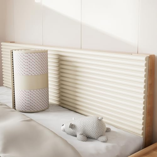 WMYYLX Acolchado de pared anticolisión, paneles acolchados de 2 m, tapizados 3D autoadhesivos, cojín de pared de 1,2 cm para dormitorio, sala de estar