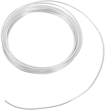 DIKACA Alambre de Aluminio para Bonsái 2 MM Grosor 5 Metros Alambre Flexible para Fijar Plantas Maceta Herramienta Práctica para Jardinería y Modelado de Bonsáis Interiores y