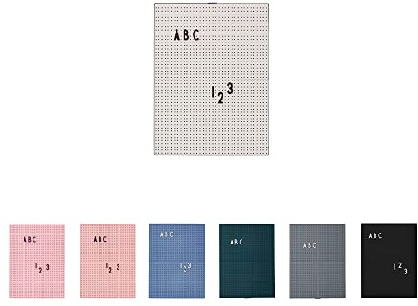 Design Letters Letterboard A4 Grau | Stecktafel 29x21 cm | Memoboard | Filz-Buchstabentafel zur Dekoration | Message Board für zimmer deko, büro deko, Wanddeko | Stecktafel Buchstaben | Memotafel