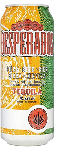 Desperados tequila Flavored Beer 4 x 500 ml (lot de 24 x 500 ml)