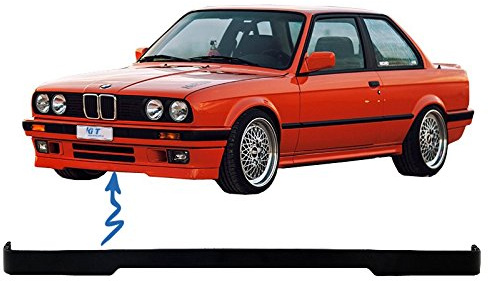 KITT FBSBME30 - Alerón para parachoques delantero compatible con Serie 3 E30 Limousine Cabrio Touring 1982-1994