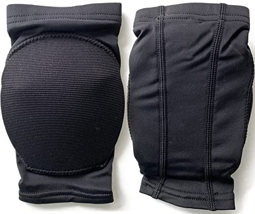 DANCEYOU Rodilleras Baile Deporte Soporte Esponja Dura Antideslizante Elástico Entrenamiento Baile Pole Dance Unisexo Negra M