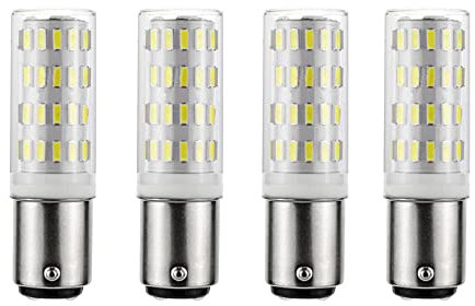 ShuoHui B15 B15D 12V-24V Lampe Glühlampe, B15d Bajonett-Doppelkontakt, 5W Kaltweiß 6000K 40W Äquivalent, Für Beleuchtung von Niederspannungsgeräten (4)