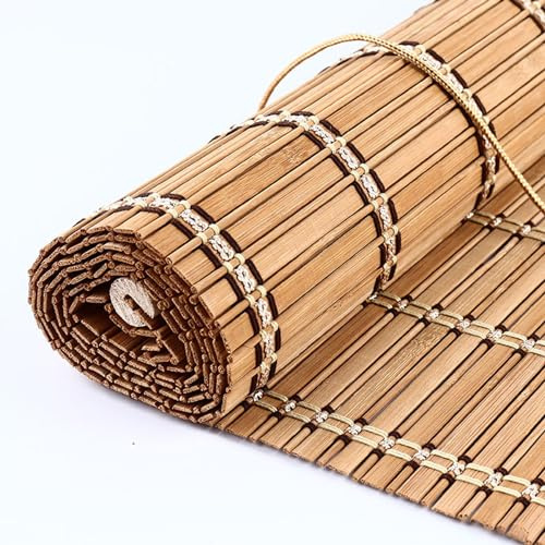Tende a Rullo in Bambù Naturale,Cortina di Bambù Retrò,Tende Avvolgibili Traspiranti,Tenda a Pacchetto,per Esterno/Ristorante/Cucina/Giardino,Personalizzate,Larghezza x Altezza (170cm x 210cm)
