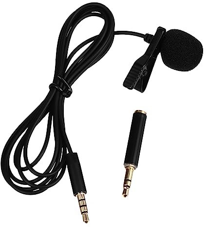 TOPPERFUN Lavalier Kondensatormikrofon Mit 1.5M Kabel Professionelles Reversmikrofon Für Handy Vlogging Und Podcast Kompatibel Mit Soundkarten Computern Und Kameras