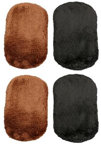 AOVNA 4 Pz Scarpe Lucidatura Guanti Peluche Panno Lucidatura Panno Lucidatura Lucidatura Guanti Pelle Pulitore Scarpe Strumento di Cura