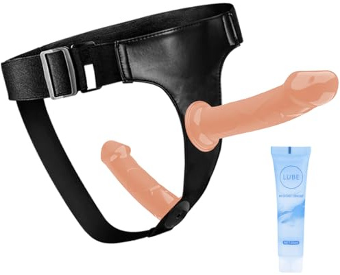 Kit De Consolador Realista Con 2 Removibles, Plug Anal Y Juguetes Sexuales Para Masturbación Femenina, Sm, Mujeres, Parejas Y Lésbicas (Color)