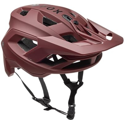 Fox Racing Speedframe Helmet Solid, CE – MTB Fahrradhelm – MIPS Schutz – verstellbares Visier – optimierte Belüftung – herausnehmbares Innenfutter – verstellbare Passform – Rust, Größe: S