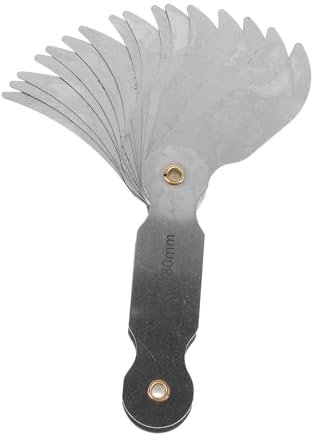 COSMEVIVI Medidor De Radios Metálico Portátil Herramienta De Medición Curvatura y Radio Preciso Para Uso Profesional y Diy