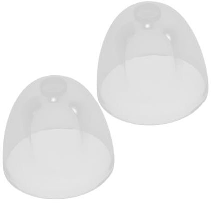 Mobestech 2pièces Bouchons de Bouteille Transparent Bouchons de Rechange pour Bouteilles de Lait Couvercles pour Biberons avec Anneau Large pour Allaitement Utilisables Maison et Voyage