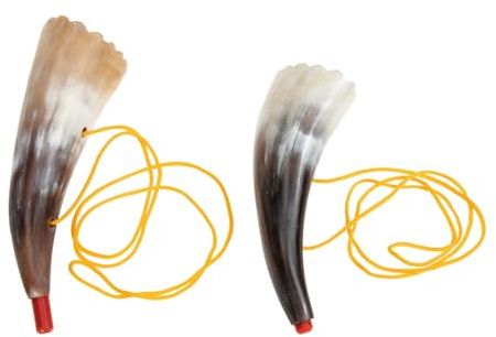 FELTECHELECTR 2 piezas Trompetas de Cuerno de Buey Juguete Musical para Accesorios de Animación para Deportivos y Fiestas Sonido Uniforme y Diseño Cómodo Color Aleatorio Color Aleatorio