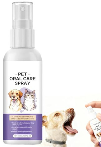 Peluche Chien Réaliste 3cl Fläckavlägsnare Flytande | Naturlig Andedräktsförfriskare för Husdjur För Tandköttshälsa & Munhälsa – Användbar vid Daglig Matning av Katt & Hundvalp