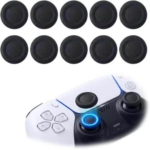 Lot 10 Capuchons Silicone Joystick Antidérapant Compatible Manette PS4 PS5