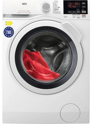 AEG L7WBG851 Lavasecadora de Carga Frontal, Lava 8 Kg, Seca 5 Kg, 1600 rpm, Libre instalación., Motor Inverter, Programa NonStop, Blanco, Clase C