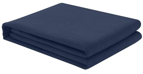 FreshCulture Twin Flat Sheet - Hotel Quality Twin Flat Sheet Only - Brushed Microfiber Top Sheet - Ultra Soft & Breathable - Wrinkle-Free - Easy Care - Single Flat Sheet (Twin, Navy Blue)