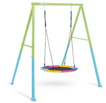 Intex 44112 - Altalena con Dondolo Nido Ottagonale, Acciaio, Grigio, 201x235x200 cm